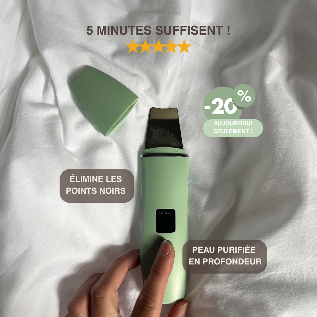 Épurateur de peau ultrasonique - 4 modes
