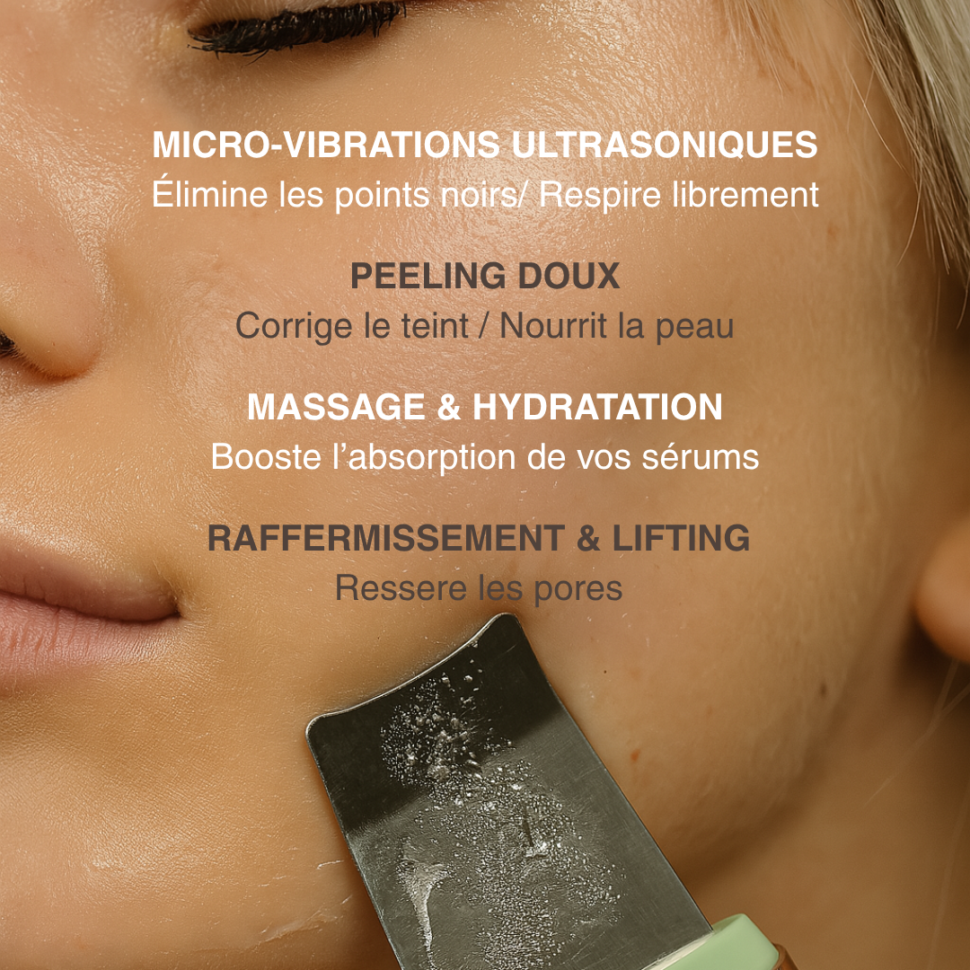 Épurateur de peau ultrasonique - 4 modes