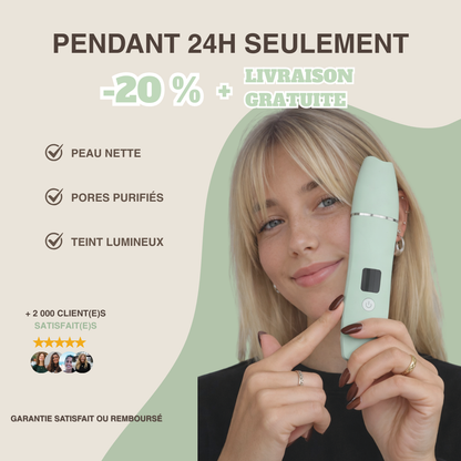 Épurateur de peau ultrasonique - 4 modes