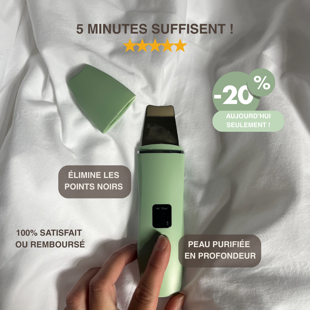 Épurateur de peau ultrasonique - 4 modes