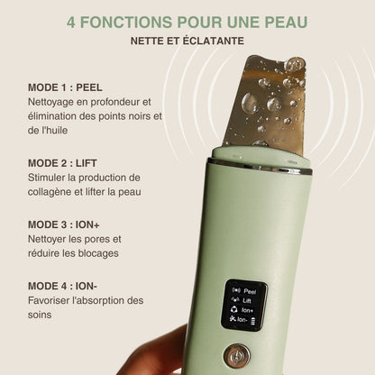 Épurateur de peau ultrasonique - 4 modes